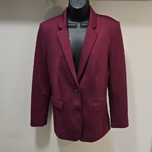 Ann Taylor Deep Burgundy Blazer